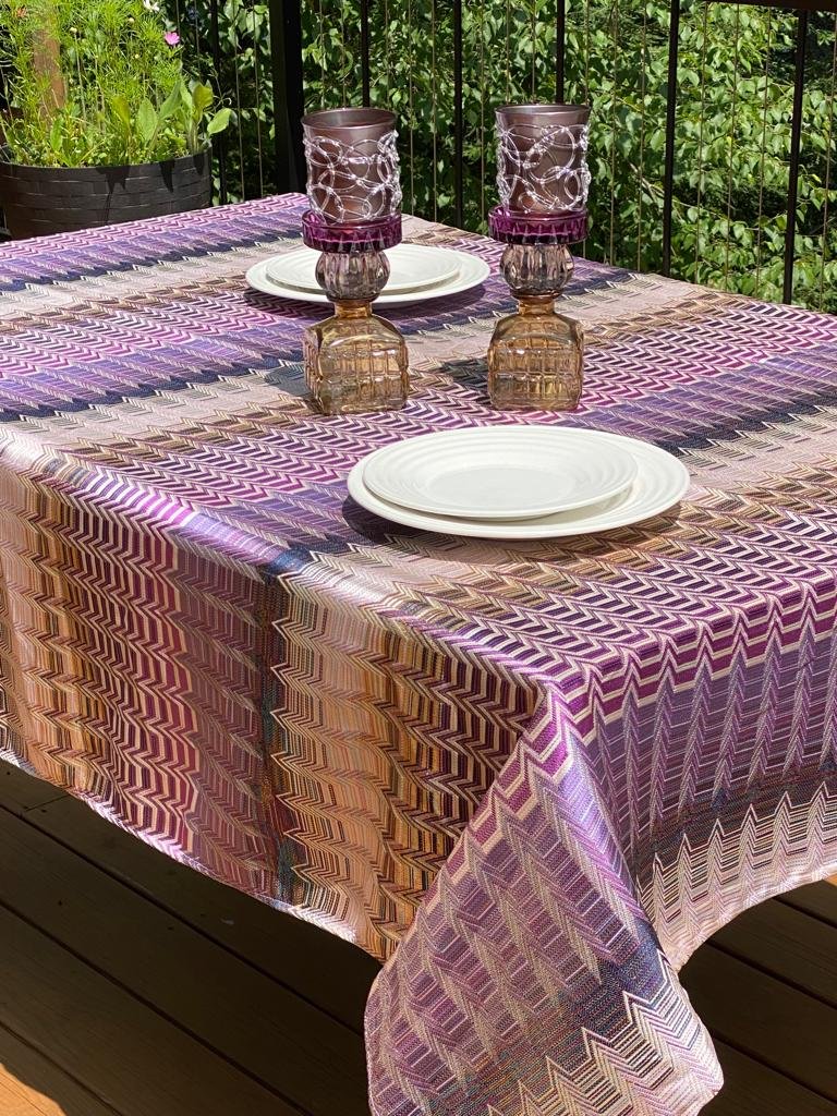 Pyramid Purple Cloth TableCloth