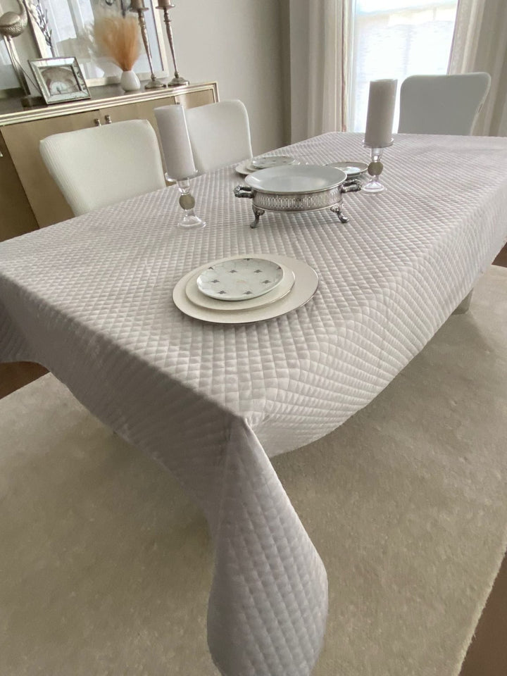 Quilted Velvet Table Cloth