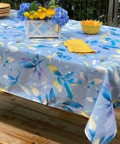 Karlena Blue Yellow Table Cloth