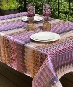 Pyramid Purple Table Cloth